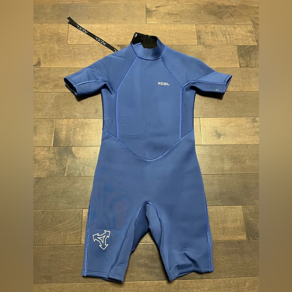 XCEL 2mm Kids Axis Shorty Wetsuit Blue 12